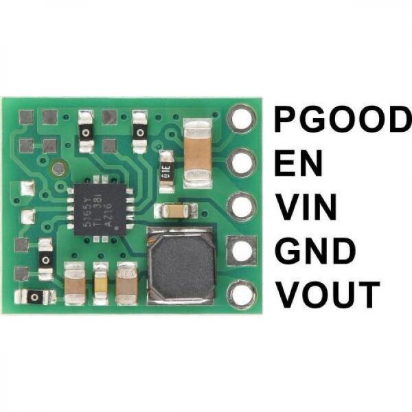 디바이스마트,MCU보드/전자키트 > 전원/신호/저장/응용 > 레벨컨버터/전압관리,Pololu,5V, 100mA Step-Down Voltage Regulator D45V1E2F5 #5373,스위칭 레귤레이터 / 출력 전압 : 5V / 최대 전류 출력 : 100mA / 입력 전압 : 5V ~ 65V / 크기 : 0.5인치 x 0.6인치 / EN 입력 가능