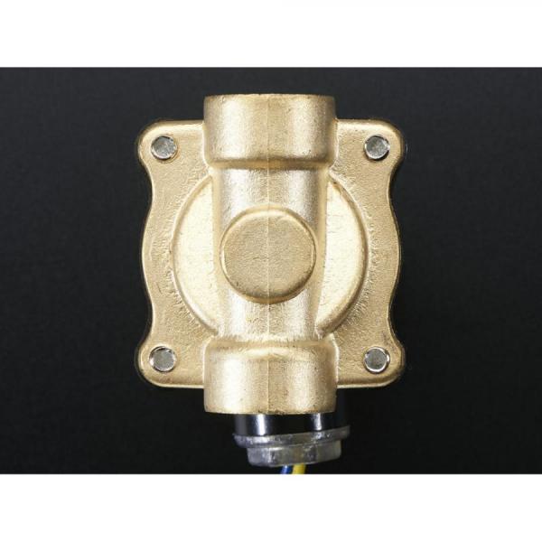 디바이스마트,기계/제어/로봇/모터 > 모터류 > 특수모터 > 솔레노이드,Adafruit,Brass Liquid Solenoid Valve - 12V - 1/2 Inch G / BSP Thread [ada-996],전자의 흐름을 사용하여 유체의 흐름 제어 / 작동 액체 압력: 0 Mpa - 1.0 Mpa / 작동 온도: -5℃ - 80℃ / 작동 전압 : 12VDC
