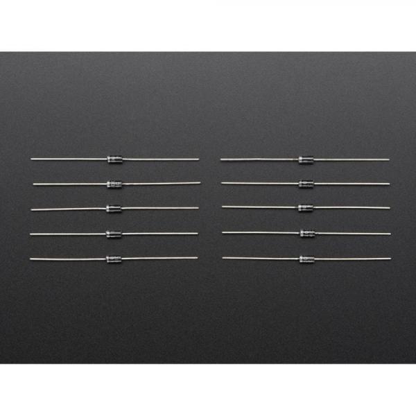 디바이스마트,반도체/전자부품 > 다이오드 > 범용 다이오드 (싱글),Adafruit,1N4001 Diode - 10 pack [ada-755],다이오드 10팩 / 역극성 보호 / 최대 50V 역전압으로부터 보호