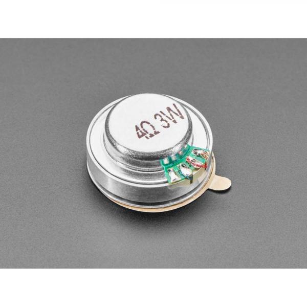 디바이스마트,MCU보드/전자키트 > 음악/앰프/녹음 > 스피커/부저,Adafruit,Medium Surface Transducer with Wires - 4 Ohm 3 Watt [ada-1785],전류가 코일을 통해 펄스되면 자기장이 금속 조각을 팽창 및 수축시킵니다 / 표면에 누르면 변환기가 스피커로 바뀝니다 / 임피던스 : 4옴 / 전력 처리 : 3W