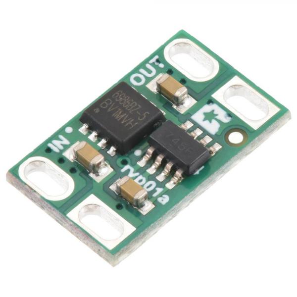 디바이스마트,MCU보드/전자키트 > 전원/신호/저장/응용 > 레벨컨버터/전압관리,Pololu,Pololu Reverse Voltage Protector, 4-60V, 10A #5380,작동 전압 : 4~60V / 최대 전류 : 10A / 저항 : < 10mΩ / 크기 : 0.3 x 0.5인치 / 역전류 차단X