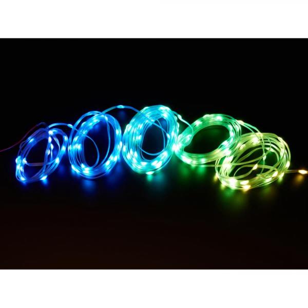 디바이스마트,LED/LCD > LED 인테리어조명 > 장식용 LED,Adafruit,Adafruit NeoPixel Pebble / Seed LED Strand - 150 LEDs - 4inch Pitch - 15 meters long [ada-6025],플라스틱 와이어 / 총 150개의 LED / 와이어에는 PVC 코팅이 되어있고 LED에는 에폭시 도트가 있습니다 / 전원 공급 : 5V DC / 커넥터 : 3핀 JST-SM / 길이 : 15m