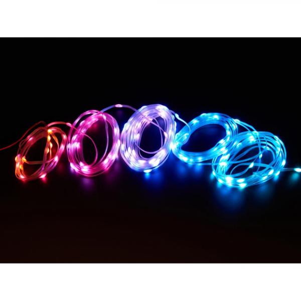 디바이스마트,LED/LCD > LED 인테리어조명 > 장식용 LED,Adafruit,Adafruit NeoPixel Pebble / Seed LED Strand - 150 LEDs - 4inch Pitch - 15 meters long [ada-6025],플라스틱 와이어 / 총 150개의 LED / 와이어에는 PVC 코팅이 되어있고 LED에는 에폭시 도트가 있습니다 / 전원 공급 : 5V DC / 커넥터 : 3핀 JST-SM / 길이 : 15m