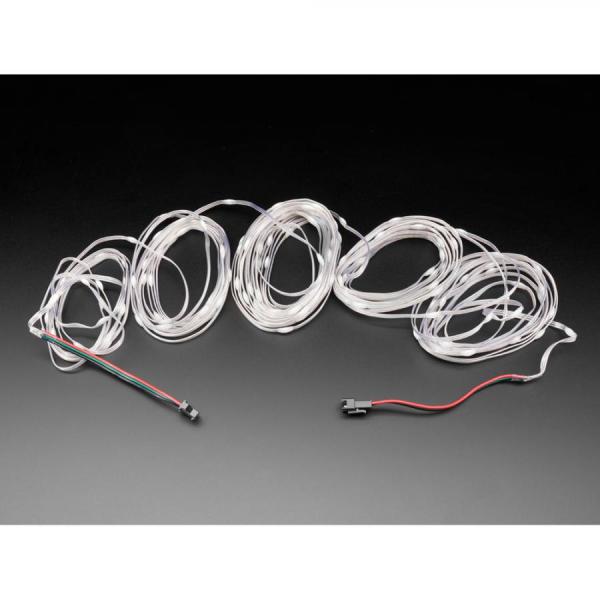 디바이스마트,LED/LCD > LED 인테리어조명 > 장식용 LED,Adafruit,Adafruit NeoPixel Pebble / Seed LED Strand - 150 LEDs - 4inch Pitch - 15 meters long [ada-6025],플라스틱 와이어 / 총 150개의 LED / 와이어에는 PVC 코팅이 되어있고 LED에는 에폭시 도트가 있습니다 / 전원 공급 : 5V DC / 커넥터 : 3핀 JST-SM / 길이 : 15m