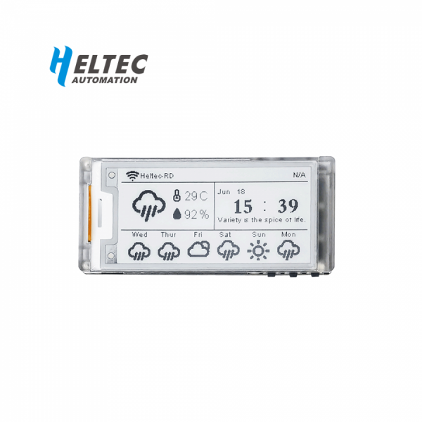 디바이스마트,MCU보드/전자키트 > 통신/네트워크 > RF/LoRa,HELTEC,2.13인치 E-Ink 개발 보드 Vision Master E213 (915MHz) [HELT-0003],2.13인치 E-ink 디스플레이가 탑재된 LoRa 개발 보드입니다. 주파수는 915MHz며 메모리는 ROM 384KB, SRAM 512KB, RTC SRAM 16KB, SiP Flash 16MB입니다.