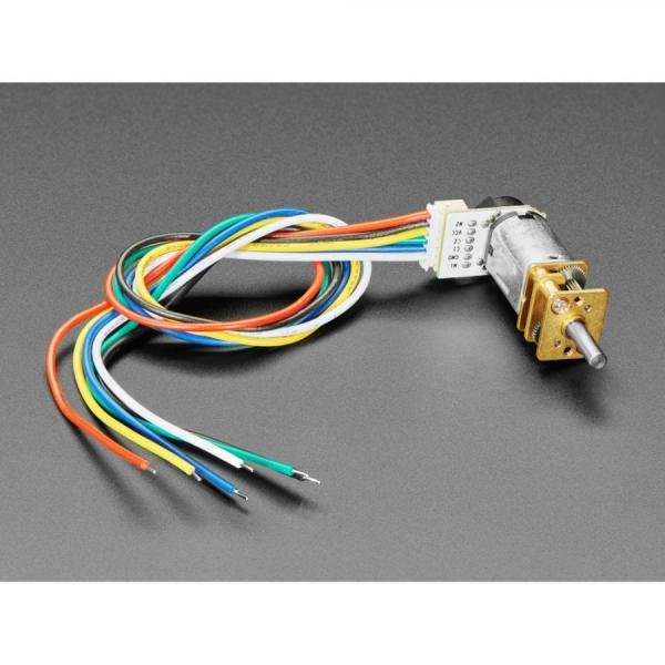 디바이스마트,기계/제어/로봇/모터 > 모터류 > DC모터 > 소형DC모터,Adafruit,N20 DC Motor with Magnetic Encoder - 6V with 1:100 Gear Ratio [ada-4639],1 : 100 기어비 / 모터에 6V 정격 전력을 사용하고 약 100mA 를 소모합니다 / 치수 : 30.5mm x 18.5mm
