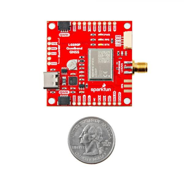 디바이스마트,MCU보드/전자키트 > 통신/네트워크 > GNSS/GPS > 정밀/고성능 GPS 모듈,SparkFun,SparkFun Quadband GNSS RTK Breakout - LG290P (Qwiic) [GPS-26620],Quectel LG290P 쿼드밴드, GNSS 모듈 / 공급 전압: 3.15–3.45V / 작동 온도: -40°C ~ +85°C