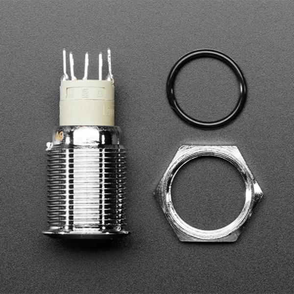 디바이스마트,스위치/부저/전기부품 > 스위치 > 푸쉬버튼 스위치 > 메탈 스위치,Adafruit,Rugged Metal Pushbutton - 22mm 6V RGB Momentary [ada-3423],22mm / 풀 컬러 RGB LED 링  / 순간 푸시 버튼 / 1A / 24VDC를 넘지 않는 것이 좋습니다 / 온도: -20 C ~ +55 C / 작동 압력: 1.5 - 2.5 N / 램프 정격 전압 : 6V