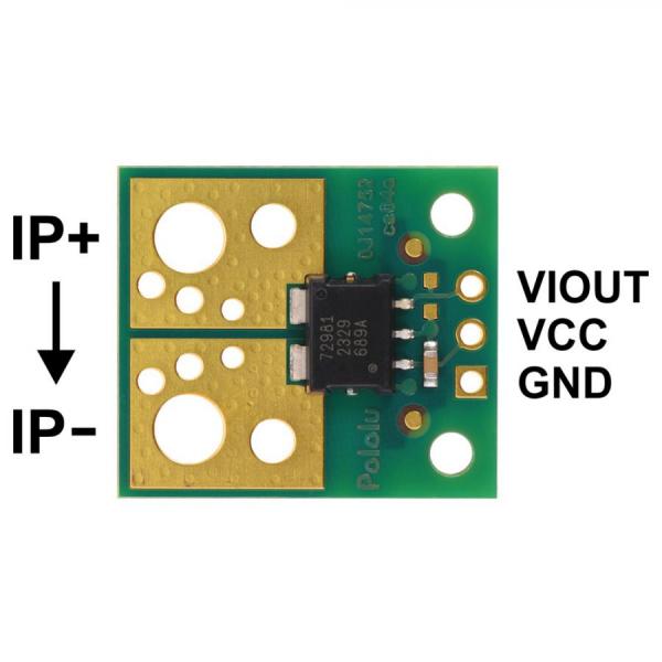 디바이스마트,MCU보드/전자키트 > 센서모듈 > 전압/전류센서,Pololu,ACS72981ELRATR-200B3 Current Sensor Compact Carrier -200A to +200A, 3.3V #5261,낮은 저항(~0.2 mΩ) / 200B3 / 범위 : ±200 A (양방향) / 공급 전압 : 3.0V ~ 3.6V / 감도 @ 3.3V : 6.6mV/A / 제로포인트 @ 3.3V : 1.65V / 크기 : 0.7 x 0.8