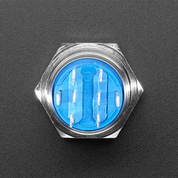 디바이스마트,스위치/부저/전기부품 > 스위치 > 푸쉬버튼 스위치 > 메탈 스위치,Adafruit,Rugged Metal Pushbutton - 19mm 6V RGB Momentary [ada-3425],19mm / 풀 컬러 RGB LED 링  / 순간 푸시 버튼 / 1A / 24VDC를 넘지 않는 것이 좋습니다 / 온도: -20 C ~ +55 C / 작동 압력: 1.5 - 2.5 N / 램프 정격 전압 : 6V