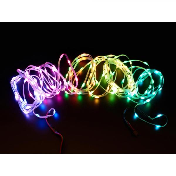 디바이스마트,LED/LCD > LED 인테리어조명 > 장식용 LED,Adafruit,Adafruit NeoPixel Pebble / Seed LED Strand - 200 LEDs - 2inch Pitch - 10 meters long [ada-6024],플라스틱 와이어 / 총 200개의 LED / 와이어에는 PVC 코팅이 되어있고 LED에는 에폭시 도트가 있습니다 / 전원 공급 : 5V DC / 커넥터 : 3핀 JST-SM / 길이 : 10m