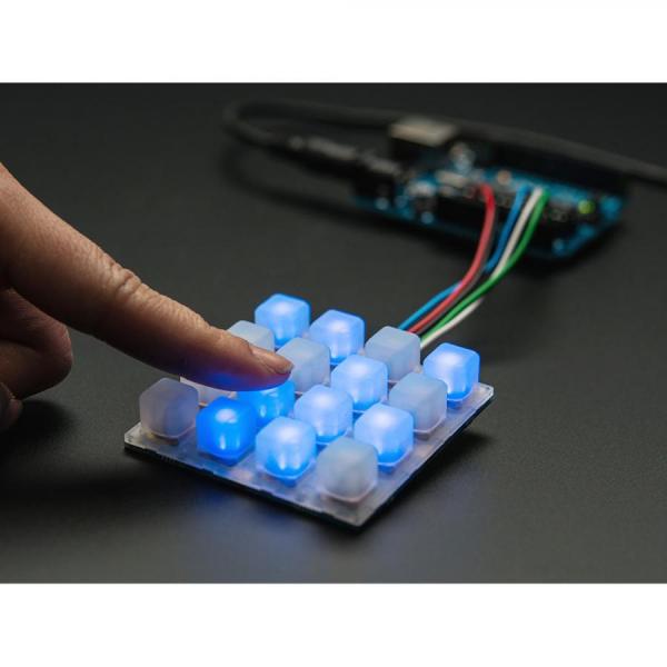 디바이스마트,MCU보드/전자키트 > 버튼/스위치/제어/RTC > 버튼/스위치/조이스틱,Adafruit,Adafruit Trellis Monochrome Driver PCB for 4x4 Keypad & 3mm LEDs [ada-1616],LED와 버튼은 포함되지 않습니다 / 모든 3mm LED와 작동 /  Trellis 드라이버 PCB 조립에만 사용 가능