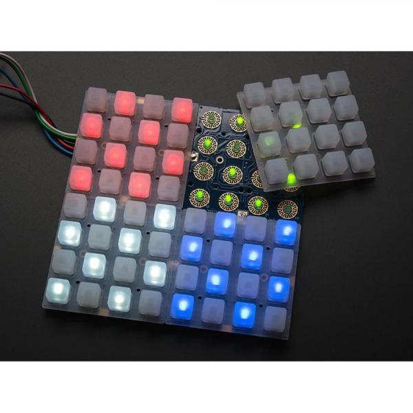 디바이스마트,MCU보드/전자키트 > 버튼/스위치/제어/RTC > 버튼/스위치/조이스틱,Adafruit,Adafruit Trellis Monochrome Driver PCB for 4x4 Keypad & 3mm LEDs [ada-1616],LED와 버튼은 포함되지 않습니다 / 모든 3mm LED와 작동 /  Trellis 드라이버 PCB 조립에만 사용 가능