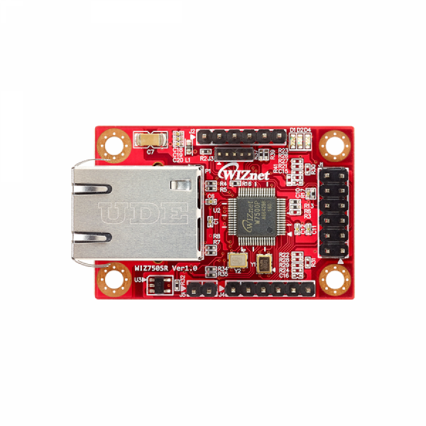 디바이스마트,MCU보드/전자키트 > 통신/네트워크 > 이더넷/PoE(Power over Ethernet),WIZNET,WIZ750SR-TTL,Serial to Ethernet Module based on W7500P MCU / Software and Hardware compatible with WIZ107/108SR S2E Module / WIZ750SR-TTL: TTL Version