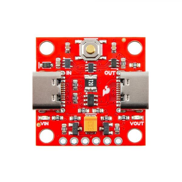 디바이스마트,MCU보드/전자키트 > 전원/신호/저장/응용 > 충전/배터리/전원,SparkFun,SparkFun Soft Power Switch - USB-C [PRT-27081],수동적 하드 온/오프 스위치 / 간단히 누르면 시스템이 켜지고 다시 누르면 꺼집니다 / USB-C커넥터 2개 / 입력 전압 : 1.8V ~ 5.5V / 최대 전류 소모 : 연속 2A