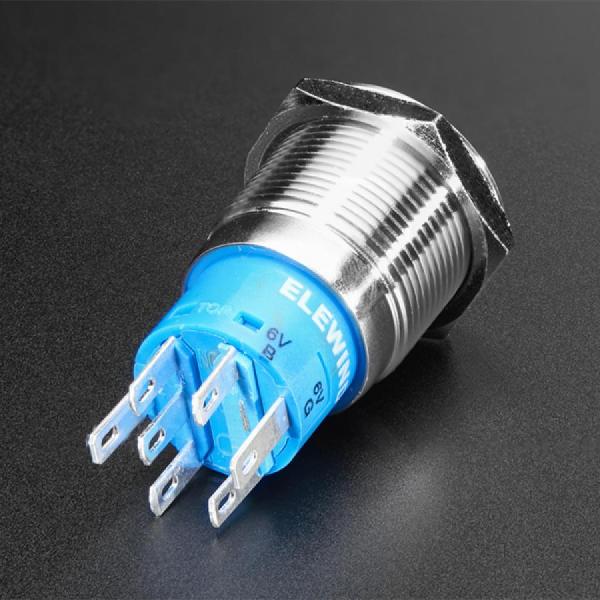 디바이스마트,스위치/부저/전기부품 > 스위치 > 푸쉬버튼 스위치 > 메탈 스위치,Adafruit,Rugged Metal Pushbutton - 19mm 6V RGB Momentary [ada-3425],19mm / 풀 컬러 RGB LED 링  / 순간 푸시 버튼 / 1A / 24VDC를 넘지 않는 것이 좋습니다 / 온도: -20 C ~ +55 C / 작동 압력: 1.5 - 2.5 N / 램프 정격 전압 : 6V