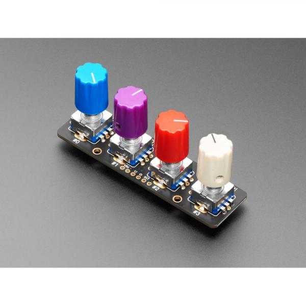 디바이스마트,MCU보드/전자키트 > 센서모듈 > 마그네틱/홀/리드/엔코더 > 엔코더/회전/홀센서,Adafruit,Adafruit I2C Quad Rotary Encoder Breakout with NeoPixel - STEMMA QT / Qwiic [ada-5752],회전 인코더 / QT 케이블은 포함되지 않습니다 / 아두이노, 라즈베리파이 호환 가능