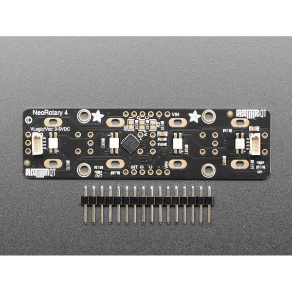 디바이스마트,MCU보드/전자키트 > 센서모듈 > 마그네틱/홀/리드/엔코더 > 엔코더/회전/홀센서,Adafruit,Adafruit I2C Quad Rotary Encoder Breakout with NeoPixel - STEMMA QT / Qwiic [ada-5752],회전 인코더 / QT 케이블은 포함되지 않습니다 / 아두이노, 라즈베리파이 호환 가능