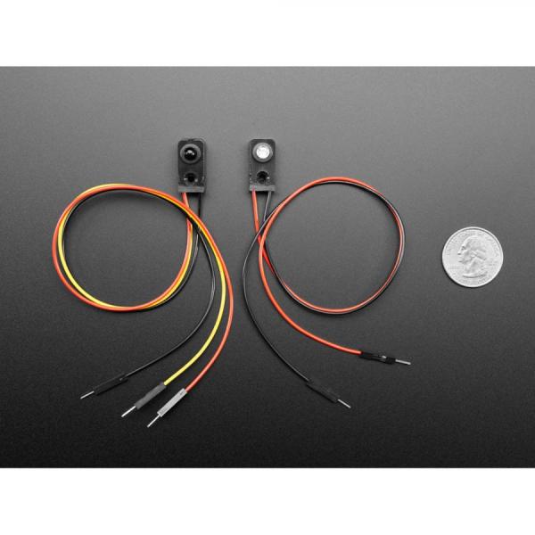 디바이스마트,센서 > 근접/라이다/레이다센서 > 적외선(IR)/초음파거리센서,Adafruit,IR Break Beam Sensor with Premium Wire Header Ends - 5mm LEDs [ada-2168],움직임 감지 센서 / 5mm IR 버전 / 최대 50cm/20"까지 작동 / 전원 전압 : 3.3V ~ 5VDC