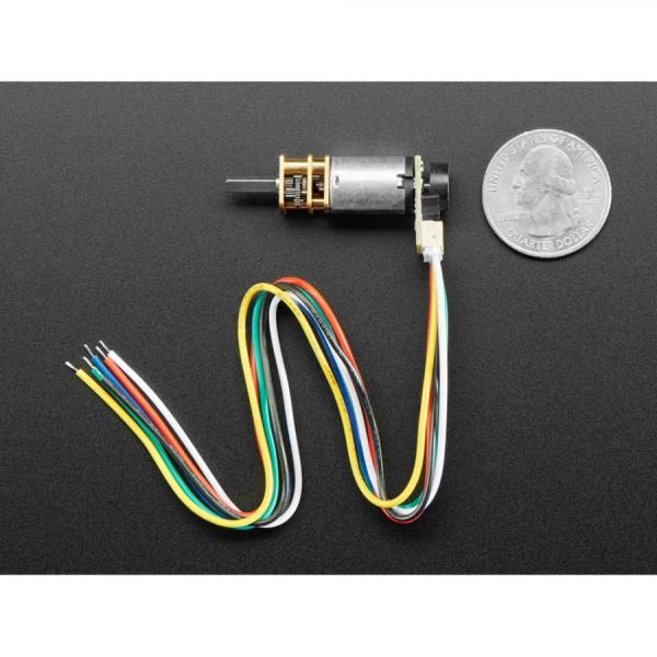 디바이스마트,기계/제어/로봇/모터 > 모터류 > DC모터 > 소형DC모터,Adafruit,N20 DC Motor with Magnetic Encoder - 6V with 1:100 Gear Ratio [ada-4639],1 : 100 기어비 / 모터에 6V 정격 전력을 사용하고 약 100mA 를 소모합니다 / 치수 : 30.5mm x 18.5mm