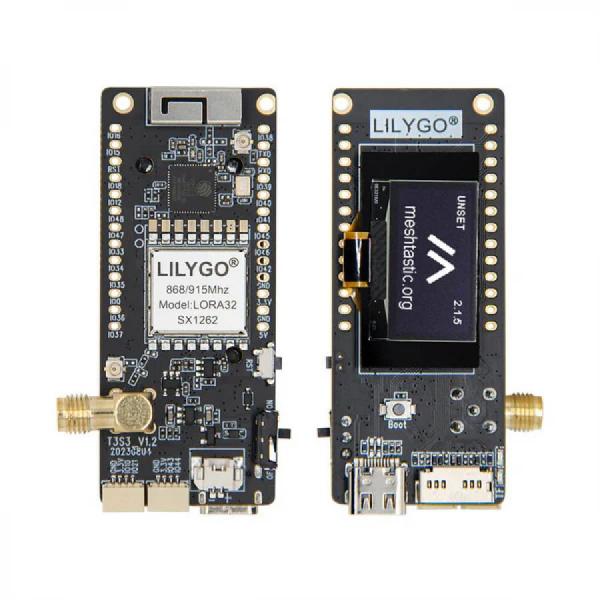 디바이스마트,MCU보드/전자키트 > 통신/네트워크 > 와이파이,LILYGO,ESP32-S3 0.96인치 OLED SX1276 개발 보드 T3 S3 [LLGO-0013],ESP32-S3FH4R2와 SX1276 기반의 와이파이, 블루투스 5.0이 가능한 128x64 SSD1306 OLED가 실장된 개발 보드입니다.