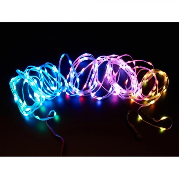 디바이스마트,LED/LCD > LED 인테리어조명 > 장식용 LED,Adafruit,Adafruit NeoPixel Pebble / Seed LED Strand - 200 LEDs - 2inch Pitch - 10 meters long [ada-6024],플라스틱 와이어 / 총 200개의 LED / 와이어에는 PVC 코팅이 되어있고 LED에는 에폭시 도트가 있습니다 / 전원 공급 : 5V DC / 커넥터 : 3핀 JST-SM / 길이 : 10m