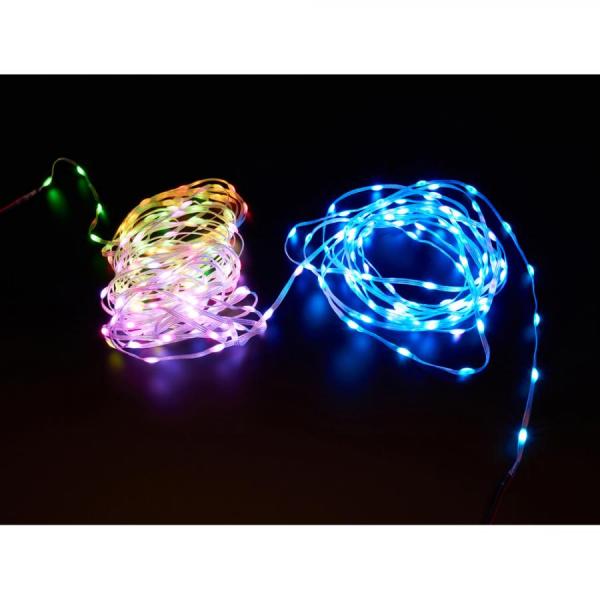 디바이스마트,LED/LCD > LED 인테리어조명 > 장식용 LED,Adafruit,Adafruit NeoPixel Pebble / Seed LED Strand - 300 LEDs - 2inch Pitch - 15 meters long [ada-6023],플라스틱 와이어 / 총 300개의 LED / 와이어에는 PVC 코팅이 되어있고 LED에는 에폭시 도트가 있습니다 / 전원 공급 : 5V DC / 커넥터 : 3핀 JST-SM / 길이 : 15m