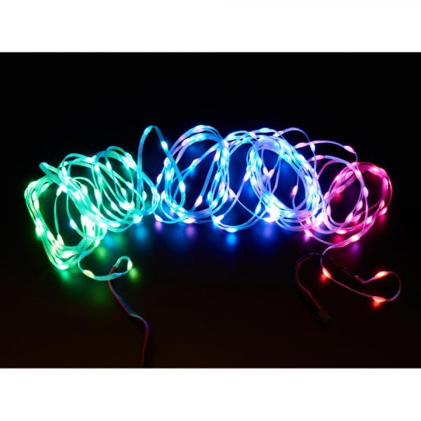 디바이스마트,LED/LCD > LED 인테리어조명 > 장식용 LED,Adafruit,Adafruit NeoPixel Pebble / Seed LED Strand - 200 LEDs - 2inch Pitch - 10 meters long [ada-6024],플라스틱 와이어 / 총 200개의 LED / 와이어에는 PVC 코팅이 되어있고 LED에는 에폭시 도트가 있습니다 / 전원 공급 : 5V DC / 커넥터 : 3핀 JST-SM / 길이 : 10m