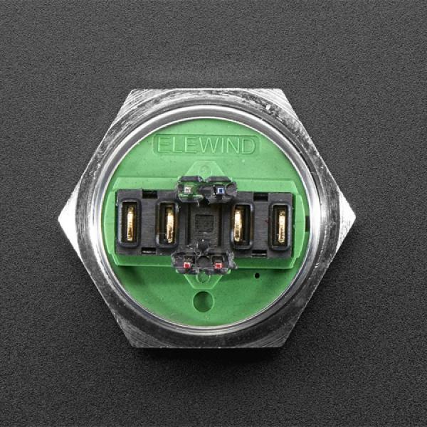 디바이스마트,스위치/부저/전기부품 > 스위치 > 푸쉬버튼 스위치 > 메탈 스위치,Adafruit,Rugged Metal Pushbutton - 22mm 6V RGB Momentary [ada-3423],22mm / 풀 컬러 RGB LED 링  / 순간 푸시 버튼 / 1A / 24VDC를 넘지 않는 것이 좋습니다 / 온도: -20 C ~ +55 C / 작동 압력: 1.5 - 2.5 N / 램프 정격 전압 : 6V