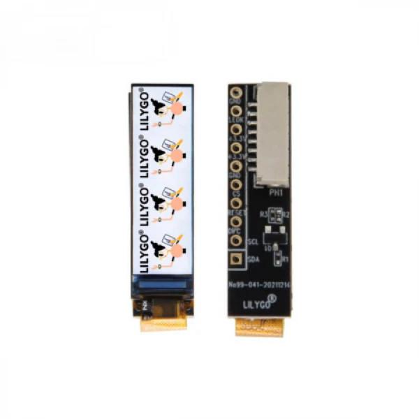 디바이스마트,오픈소스/코딩교육 > 아두이노 > 아두이노 LED/LCD모듈,LILYGO,0.99인치 40x160 GC9D01 TFT LCD 모듈 T-0.99 Inch LCD [LLGO-0009],3.3V로 사용할 수 있는 GC9D01 TFT 40x160px의 LCD 모듈입니다. 8핀 GH1.25 커넥터와 10핀 2.54mm 핀 헤더를 사용할 수 있습니다.