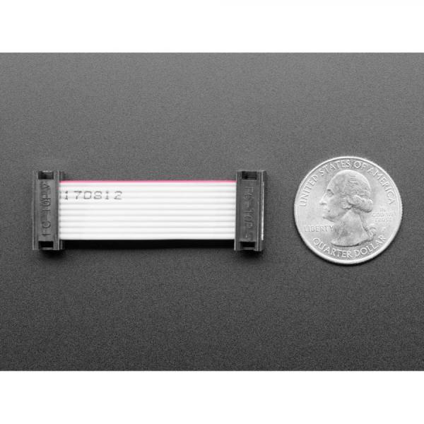 디바이스마트,케이블/전선 > 플랫케이블 (IDC) > IDC 케이블 (미분류),Adafruit,10-pin Socket/Socket IDC cable - Short 1.5inch [ada-556],0.1"x0.1" 간격으로 10핀(2x5)이 있습니다 / 1.5인치 / 길이 : ~38mm