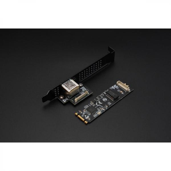 디바이스마트,오픈소스/코딩교육 > 라떼판다/비글본/기타,DFROBOT,LattePanda용 M.2(B+M Key) 5G 이더넷 네트워크 카드 [FIT1007],M.2 B+M 키 슬롯을 고속 5G 이더넷 RJ45 포트로 변환하여 네트워크 연결 업그레이드 / RTL8126 칩셋으로 구동 / 최대 5Gbps 데이터 전송 속도 / 작동 온도: 0°C ~ 70°C / 전력 소모량: 1.7W
