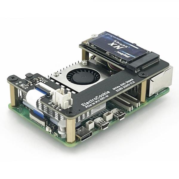 디바이스마트,오픈소스/코딩교육 > 라즈베리파이 > 라즈베리파이 케이스,일렉트로쿠키,라즈베리파이5 전용 M.2 NVMe SSD 쉴드 [ECR5 SSDS],라즈베리파이5 케이스와 호환 가능한 NVMe SSD 쉴드