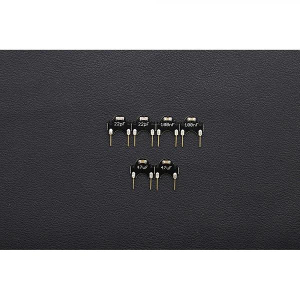디바이스마트,RLC/수동소자 > 엔지니어 샘플키트 > 캐패시터 키트 > 캐패시터키트 (미분류),DFROBOT,ECell: 브레드보드 플러그인 캐패시터 팩(6개) [FIT0424],내구성과 전도성이 뛰어납니다 / 재사용 가능 / 캐패시터: 22pF@50V，100nF(0.1uF)@50V，47uF@10V