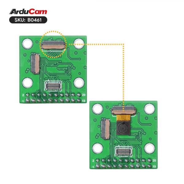 디바이스마트,MCU보드/전자키트 > 카메라/비디오 > 일반카메라,ArduCAM,HM0360 VGA Monochrome DVP Camera Module for Arduino GIGA R1 WIFI Board [B0461],HM0360 VGA 이미지 센서 / 8비트 RAW 출력 형식을 지원 / 유효 픽셀 : 640(높이) × 480(세로) / 고정 초점 / 초점 거리 : 2.59mm / FOV : 64° / Arduino GIGA R1 WIFI 호환