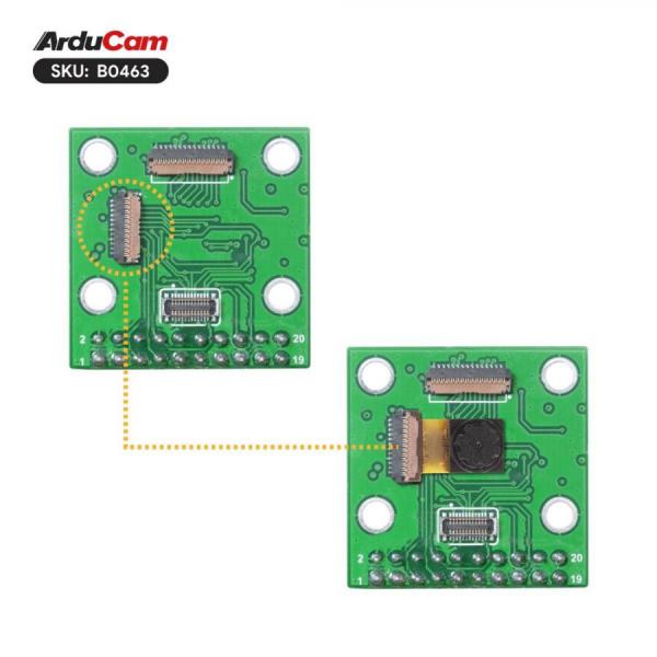 디바이스마트,MCU보드/전자키트 > 카메라/비디오 > 일반카메라,ArduCAM,OV7675 VGA Color 20-pin DVP Camera Module for Arduino GIGA R1 WIFI Board [B0463],OV7675 이미지 센서 / RAW/RGB/YUV 출력 형식 지원 / 유효 픽셀 : 640(높이) × 480(세로) / 초점 거리 : 2.7m ~ / FOV : 63° / Arduino GIGA R1 WIFI 호환