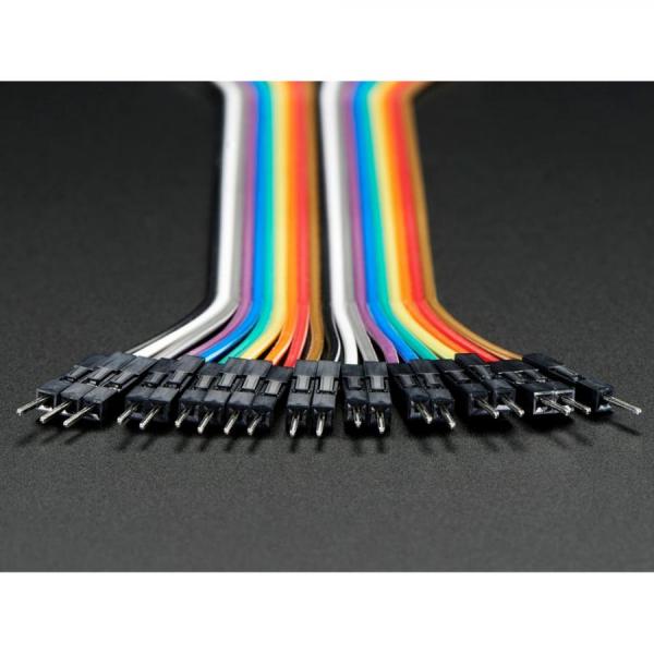 디바이스마트,케이블/전선 > 점퍼/하네스/악어/바나나 > 점퍼 와이어/케이블,Adafruit,Premium Female/Male Extension Jumper Wires - 20 x 12inch [ada-1952],암/수 연장 점퍼 와이어 / 길이  : 300mm (12인치) / 20개 팩으로 제공 / 20핀 리본 케이블