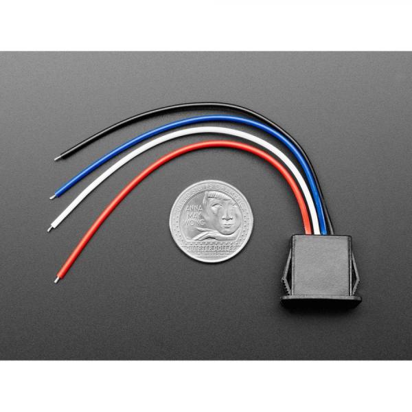 디바이스마트,케이블/전선 > USB 케이블 > 패널마운트(MF) 케이블,Adafruit,Snap-In Panel Mount Cable - USB Type A Socket to 4 Wires [ada-6073],USB Type A 커넥터 / 와이어 길이 : 4인치 (약 10cm)