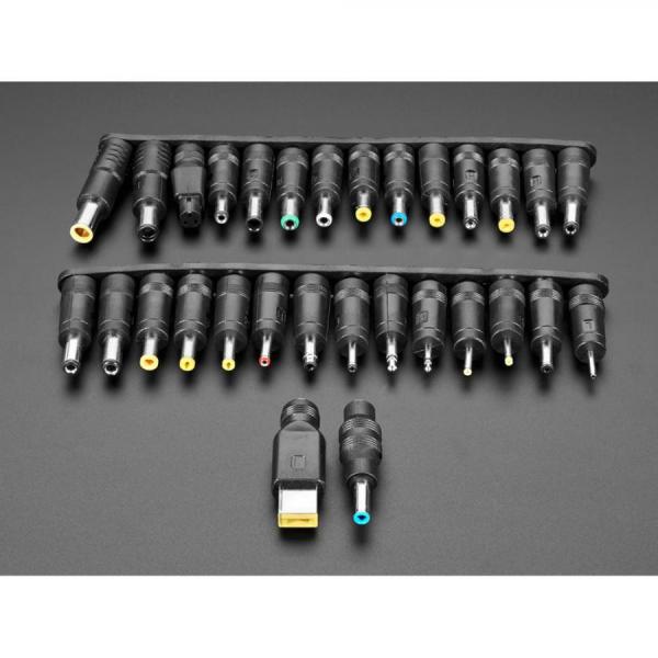 디바이스마트,커넥터/PCB > 플러그/잭 > DC잭/플러그 > DC잭,Adafruit,30 Piece 5.5 / 2.1mm to DC Barrel Jack Adapter Kit [ada-5474],DC 배럴 잭 플러그 30개 세트 / 다양한 직경