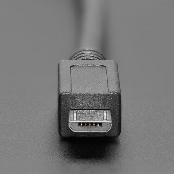 디바이스마트,케이블/전선 > USB 케이블 > 패널마운트(MF) 케이블,Adafruit,USB Micro B Small Round Panel Mount Extension USB Cable [ada-6068],USB Micro B 타입 / 최대 13mm 두께(0.5인치) 또는 얇은 패널에 쉽게 부착하도록 설계