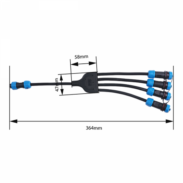 디바이스마트,기계/제어/로봇/모터 > 스마트팜 > 제어 > 통신,Seeedstudio,산업용 IP68 Modbus RS485 1-to-4 허브 [206001060],SenseCAP 센서 허브의 연결을 여러 센서로 확장할 수 있는 산업용 허브 / IP68등급 / 방수 커넥터 제공