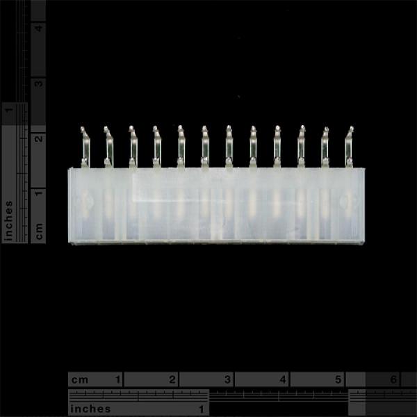 디바이스마트,커넥터/PCB > 직사각형 커넥터 > 몰렉스 커넥터 > Molex 5569,SparkFun,ATX Power Supply Connector - Right Angle [PRT-09498],직각 24핀 커넥터 / 4.20mm 피치 / 작동 온도 : -40°C ~ 105°C / 전류 정격 : 9A / 전압 정격 : 600V