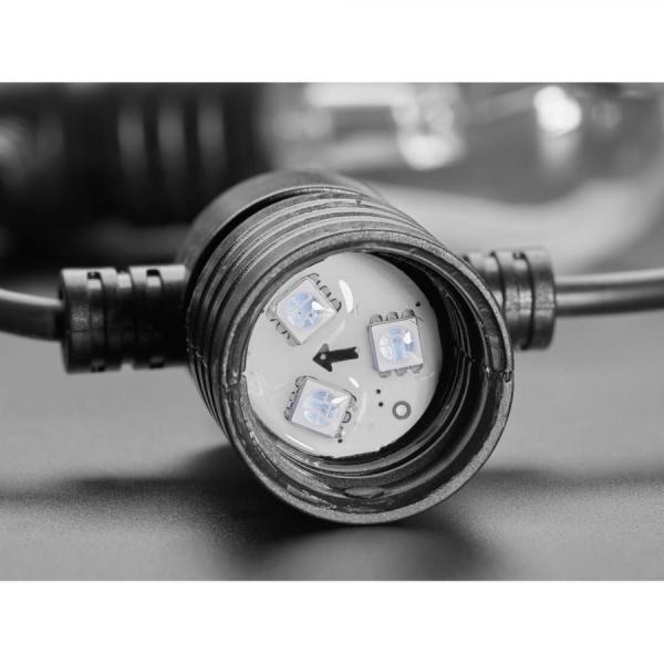 디바이스마트,LED/LCD > LED 인테리어조명 > 장식용 LED,Adafruit,Cafe / Patio Light Bulb Strand with NeoPixel RGB LED - 20 Bulbs [ada-6058],네오픽셀 RGB LED 전구 20개 / 제어 시 12V 전원 공급 장치, NeoPixel/WS2812 컨트롤러가 필요합니다 / 최대 60mA 전력 소모 / 4인치 간격으로 분리