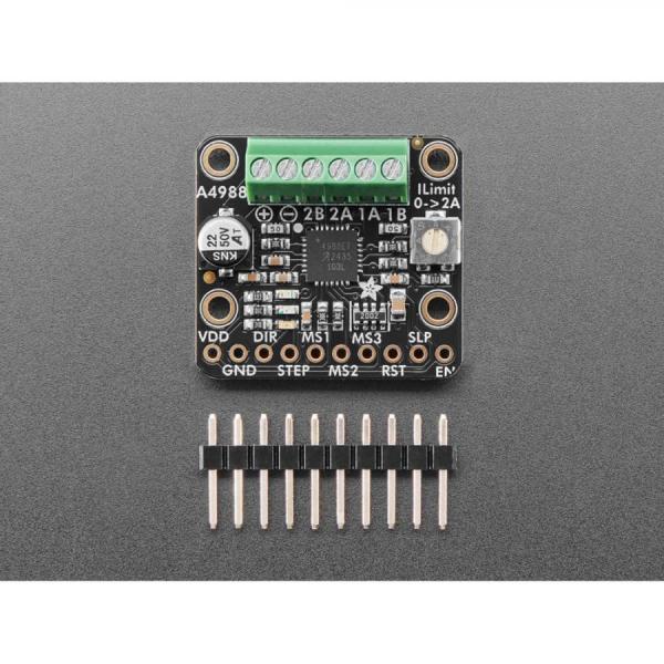 디바이스마트,MCU보드/전자키트 > 버튼/스위치/제어/RTC > 모터/모터컨트롤,Adafruit,Adafruit A4988 Stepper Motor Driver Breakout Board [ada-6109],최대 전류 : 2A / 모터 전압 : 8V ~ 35VDC / 26-20AWG 슬롯 / 방열판 포함 / 4개의 장착 구멍