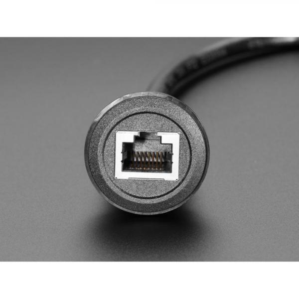 디바이스마트,케이블/전선 > USB 케이블 > 패널마운트(MF) 케이블,Adafruit,RJ-45 Ethernet Round Panel Mount Extension Cable - 30cm [ada-4215],직경 : 약 30mm / 최대 16mm 두께의 패널에 쉽게 부착하도록 설계 / 케이블 길이 : 약 23cm