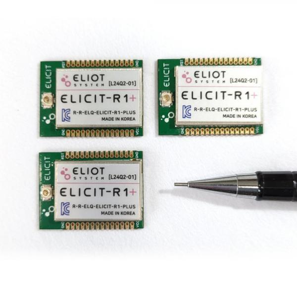 디바이스마트,MCU보드/전자키트 > 통신/네트워크 > RF/LoRa,엘리엇시스템,940MHz 대역 고출력 무선 모듈 IoT 자가망 구성 초고밀도 네트워크 지원 [ELICIT-R1+],산업 IoT용 고신뢰성 무선 모듈, 100mW(20dBm) 출력, 120kbps, 멀티홉/멀티채널 통신, 모드버스 지원, 저전력(1uA 이하)
