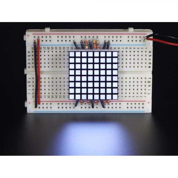 디바이스마트,MCU보드/전자키트 > 디스플레이 > 도트매트릭스,Adafruit,1.2inch 8x8 Matrix Square Pixel - White - KWM-R30881CWB-Y [ada-1821],12인치 8x8 그리드 픽셀 화이트 LED 매트릭스 / 측면에 16개의 핀이 있으며 각 8개씩 간격은 0.1인치 입니다