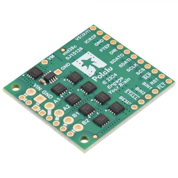 디바이스마트,기계/제어/로봇/모터 > 모터드라이버 > 스텝모터 드라이버 > 바이폴라 스텝모터 드라이버,Pololu,Pololu High-Power Stepper Motor Driver 36v8 #3731,8V ~ 50V의 광범위한 작동 전압 범위 / 추가 냉각 없이도 위상당 최대 8A 연속 공급 가능 / 역전압, 저전압 및 과전류 보호