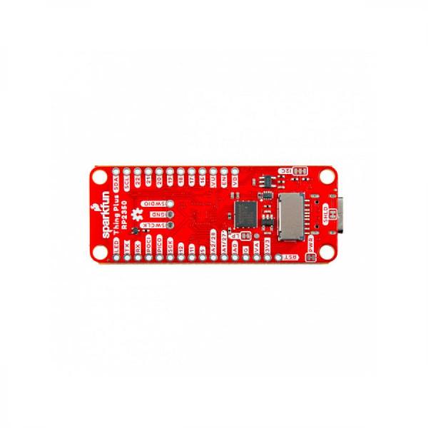 디바이스마트,오픈소스/코딩교육 > 파이썬/IoT 개발 보드 > RP2040/RP2350,SparkFun,SparkFun Thing Plus - RP2350 (Ding and Dent) [DD-27675],듀얼 ARM CortexM3 및 Hazard3 RISC-V 프로세서 / USB-C 커넥터 / 2핀 JST 커넥터 / 520kB 통합 SRAM
