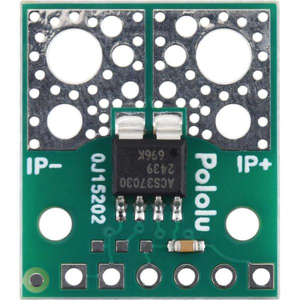 디바이스마트,MCU보드/전자키트 > 센서모듈 > 전압/전류센서,Pololu,ACS37030LLZATR-065B3 Current Sensor Compact Carrier -65A to +65A, 3.3V #5232,범위 : ±65A(양방향) / 공급 전압 : 3V~3.6V / 감광도 : 20.3mV/A / 영점 : 1.65V / 크기 : 0.7 x 0.8인치 / PCB 레이어 : 2 / 작동온도 : -40°C ~ 150°C